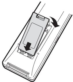 SHARP BD-HP50U - Loading the Batteries in the Remote Control - 3