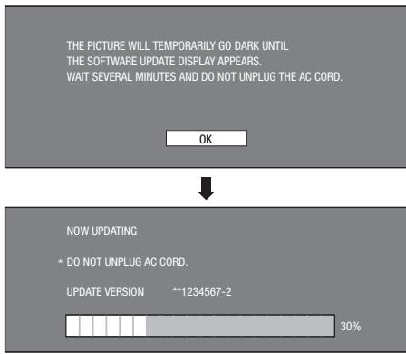 SHARP BD-HP50U - Press ENTER to start updating. - 1