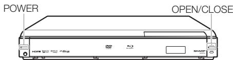 SHARP BD-HP50U - Loading a Disc - 1
