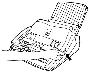 SHARP FO-1660M - Clearing jammed fax paper - 2