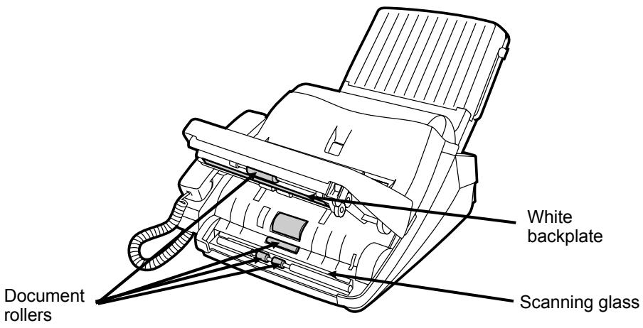 SHARP FO-1660M - Scanning glass and rollers - 1