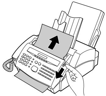 SHARP FO-2600 - Clearing a jammed document - 1