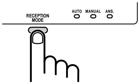 RECEPTION MODE AUTO MANUAL ANS.
