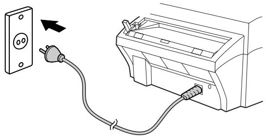 SHARP FO-3150 - Connecting the power cord - 1