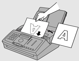 SHARP FO-3150 - Load the document(s). - 1