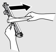 SHARP FO-3150 - Grasp the tabs on the drum cartridge handle with both hands and gently pull the cartridge out of the machine. - 2