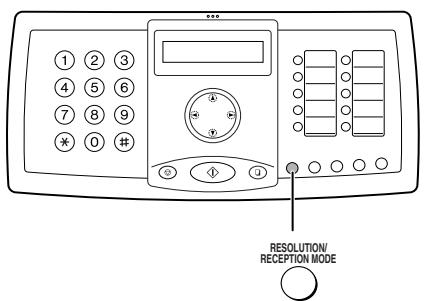 SHARP FO-3150 - Setting the reception mode - 1