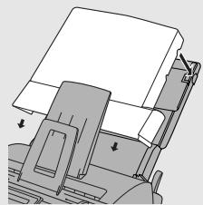 SHARP FO-3150 - Replace the paper tray cover. - 1