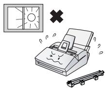 SHARP FO-3150 - Points to keep in mind when setting up - 1