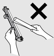 SHARP FO-3150 - Grasp the tabs on the drum cartridge handle with both hands and gently pull the cartridge out of the machine. - 3
