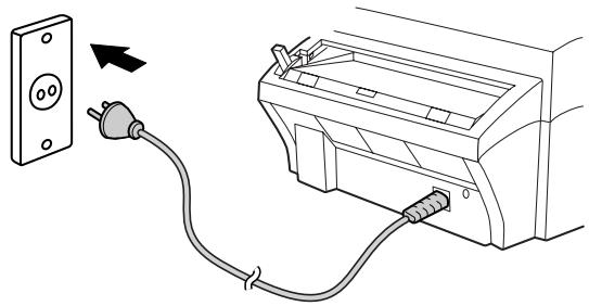 SHARP FO-3150SE - Connecting the power cord - 1