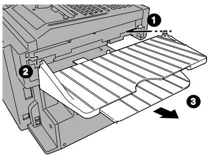 SHARP FO-5900 - Attaching the ADF exit tray - 1