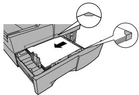 SHARP FO-5900SE - Paperin lataaminen paperikasettiin (jos asennettu) - 4
