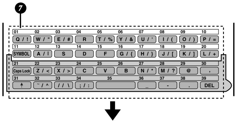 SHARP FO-5900SE - Middle panel (Rapid Key pad) - 1