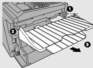 SHARP FO-4400 - Replace the ADF exit tray. - 1