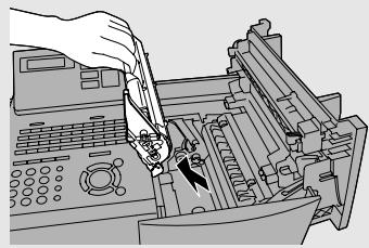 SHARP FO-4400 - If you are replacing the toner cartridge, remove the old cartridge and dispose of it according to local regulations. - 3