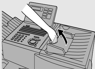 SHARP FO-4400 - Open the operation panel. - 1