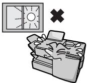 SHARP FO-4400 - Points to keep in mind when setting up - 1