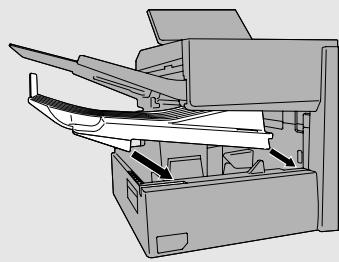 SHARP FO-4400 - Replace the received document tray. - 1