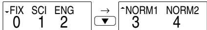 SHARP EL-531WH - [Selecting the Display Notation and Decimal Places] - 1