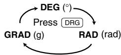 SHARP EL-531WH - Determination of the Angular Unit - 1