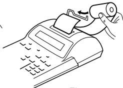 SHARP EL-1801C - Never insert paper roll if torn. Doing so will cause paper to jam. Always cut leading edge with scissors first. - 4