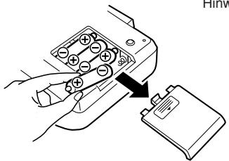 SHARP EL-1801C - AUSTAUSCH DER BATTERIEN - 1
