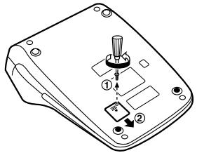 SHARP EL-2910R - PLAATSEN VAN DE GEHEUGENBATTERIJ - 1