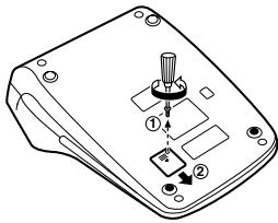 SHARP EL-2910R - Methode voor het verrangen van de batterij - 3