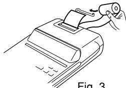 SHARP EL-2910R - CAMBIO DEL ROLLO DEL PAPEL - 4