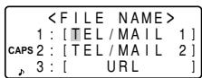SHARP EL-6850/6890 - Designating the File Names - 1