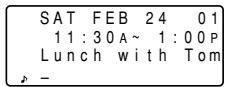 SHARP EL-6850/6890 - Entering the desired date in Calendar mode - 2