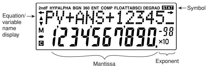 SHARP EL-738 - Calculator layout - 2