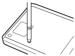SHARP EL-738 - Resetting the calculator - 1