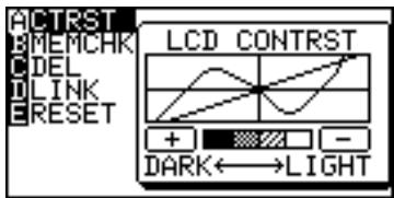 SHARP EL-9900 - Selecting the RESET within the OPTION menu - 1