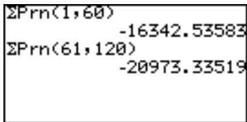 SHARP EL-9900 - Prn (  Prn (initial number of payments, end number of payments [, decimal place to round]). - 1