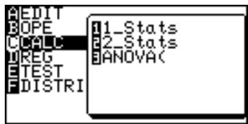SHARP EL-9900 - Statistical evaluations available under the C CALC menu - 2