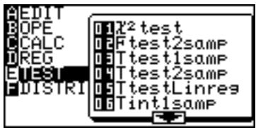 SHARP EL-9900 - Start a statistical test - 1