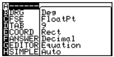 SHARP EL-9900 - SETUP Menu - 1