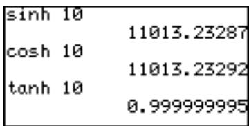 SHARP EL-9900 - sinh sinh value - 1