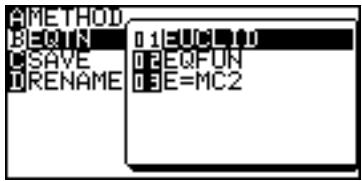 SHARP EL-9900 - Recalling a Previously Saved Equation - 1