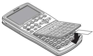 SHARP EL-9900 - To change the keyboard: - 1