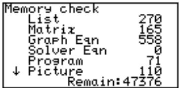 SHARP EL-9900 - Checking the memory usage - 2