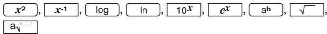 SHARP EL-9900 - Functions available for complex number calculations - 1