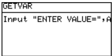 SHARP EL-9900 - Input Input["prompt strings"], variable - 1