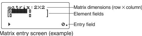 SHARP EL-W506/W516/W546 - Entering and Storing Matrices - 1