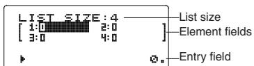 SHARP EL-W506/W516/W546 - Entering and Storing Lists - 1