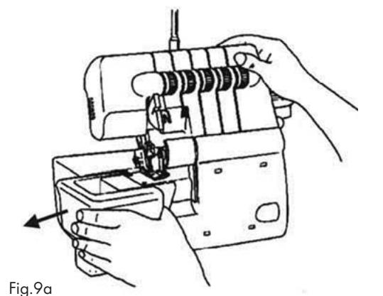 SILVERCREST SON 90 A1 OVERLOCK SEWING MACHINE - Adjusting the thread tree - 1