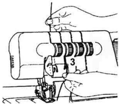 SILVERCREST SON 90 A1 OVERLOCK SEWING MACHINE - ① Υπόδειξη: - 3