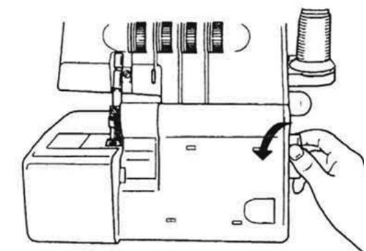 SILVERCREST SON 90 A1 OVERLOCK SEWING MACHINE - Adjusting the thread tree - 2